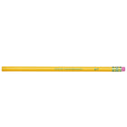 Ticonderoga - Crayons de bois - Extra Dur - #4 2H - Jaune - Paquet de 12-Gomme à effacer sans latex