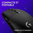 Logitech - Souris de jeu sans fil G305 Lightspeed, noir-Système de tension de bouton mécanique : les boutons séparés améliorent la cohérence, réduisent la force de clic et offrent des performances nettes et fiables, idéales pour les sessions de gaming intenses