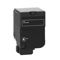 Ecotone Lexmark 71C10K0 Cartouche de toner remanufacturée - Rendement élevé - Noir-Produit des textes et graphiques noirs nets de qualité professionnelle