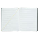 General Supply Goods + Co - Cahier de notes de tous les jours - Vert-Doté d’un ruban signet et d’une bande élastique pour une fermeture sécuritaire