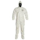 Dupont – Combinaison de protection personnelle Tychem SL Capuchon/Botte coutures liées, TG, 3/paquet (SL122B-XL)-Couleur : Blanc