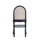Manhattan Comfort - Lot de 2 chaises de salle à manger Paragon 44,5 cm style industriel chic, rembourrées - noir et gris-Hauteur d’assise : 49 cm avec une capacité de poids de 125 kg