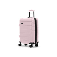 Swiss Mobility - Valise d'enregistrement à coque rigide 26.50po de la collection DXB  - Rose-Fabriqué en ABS léger et résistant