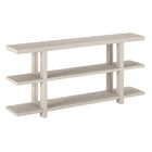 Hudson&Canal - Console Acosta de 162 cm de largeur, , blanc aulne-Un design contemporain moderne pour votre entrée, votre salon, votre bureau et plus encore