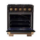 Kucht - 30 po Série KEG style professionnel au gaz, prête pour le propane - Gemstone-Les brûleurs scellés facilitent le nettoyage de la cuisinière