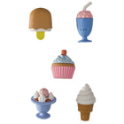 Merangue - Gommes 3D - Friandises-Designs 3D : crème glacée, cupcake, parfait, etc.