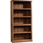 Sauder - Bibliothèque à 5 tablettes, cerisier Washington-Bibliothèque à 5 tablettes dont trois ajustables