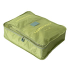 Nicci - Organiseur de bagages Cubes 6 pièces - Vert -
Le panneau supérieur en maille permet d'identifier facilement le contenu et permet la respirabilité