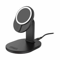 Otterbox - Support de Chargeur Sans Fil pour MagSafe 7,5W - Noir/Rayonnement Lumineux-La conception épurée crée un lieu de repos idéal pour l'iPhone