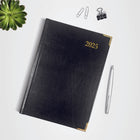 Brownline - 2025 Agenda hebdomadaire Executive - Reliure cousue - 8-3/16 po x 5-5/8 po - Noir - Trilingue-Doré sur tranches, coins et signet dorés