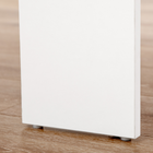 HOMCOM - Table à manger rectangulaire extensible 23,6 po-70,9 po pour 6-8 personnes - blanc-Les rails en acier s'étendent en douceur, permettant à une personne d'allonger facilement la table 