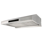 Vesta - Sous-armoire Hottes de cuisine Alexandria 30 po, argent-Raccords d'aération ronds de 6 po ou rectangulaires de 3,25 po x 10 po sur le dessus