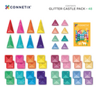 Connetix - Château à Paillettes Pack, Contenant 48 Pièces-Recommandé et apprécié par les constructeurs de 3 à 100 ans
