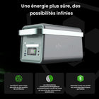 Yoshino - Générateur solaire portable à semi-conducteurs 2000 W avec 2 panneaux solaires portables de 200 W-PUISSANCE ET CAPACITÉ – Une puissance continue de 2 000 watts (3 000 watts en crête) et une capacité de 1 326 Wh fournissent de l'énergie aux appareils et appareils électroménagers. Cette batterie SST est évaluée à 4 000 cycles à 80 % (11 ans et plus, 7 jours d'utilisation quotidienne.)