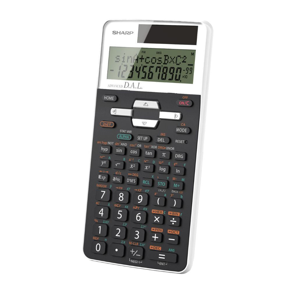 Sharp - EL531XTWH - Calculatrice scientifique à 10 chiffres - Blanche ...