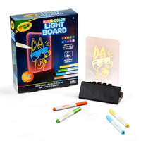 Crayola - Tableau lumineux multicoloure-ORGANISÉ ET FACILE À VOYAGER : Le rangement intégré des marqueurs permet de garder ce kit d'art pour enfants organisé et facile à transporter.
