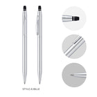 Cross - Stylo à bille Click Chrome avec garnitures chromées-Mécanisme de clic facile à utiliser, le premier du genre par Cross