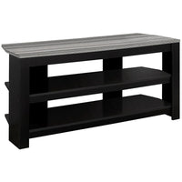Monarch Specialties - 2564 Meuble Tv - 42 po L/En Coin Noir/Dessus Gris-1