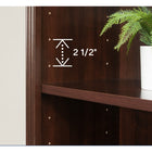 Sauder - Bibliothèque Arch à 5 étagères - Cerisier Select-Instructions claires: Avec des instructions illustrées et des pièces étiquetées, l'assemblage est rapide et facile