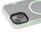 TUFF8 - Étui robuste Glide Guard pour iPhone 15 Plus - Vert clair-Protection de l'écran et de l'appareil photo : conçu avec un rebord surélevé pour l'objectif et le cadre de l'écran afin de protéger votre appareil photo, votre flash et votre écran contre les rayures lorsqu'il est placé face vers le bas