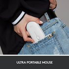 Logitech Pebble souris sans fil avec Bluetooth ou récepteur 2,4 GHz - Blanc-Fonctionne pendant 18 mois avec une seule pile AA
