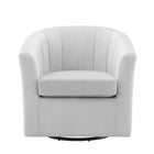 Modway - Prospect Performance Velvet Fauteuil pivotant - Gris clair-Capacité de poids maximale : 331 lb