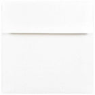  JAM Paper Enveloppes d'invitation carrées doublées de papier d'aluminium - 6 x 6 pouces - blanches avec feuille d'argent - paquet de 25-Taille : carré (6 x 6 pouces), Excellent moyen de rendre vos occasions encore plus spéciales