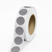 JAM Paper - Rouleaux d'étiquettes standard - Burst - joint de 2 -25 pouces - feuille mate argentée - 125 étiquettes/rouleau-Couleur : Feuille mate argentée durable | Faites ressortir votre courrier avec des étiquettes d'adresse d'expédition de certificat.