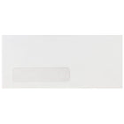Jam Paper - Enveloppes à fenêtre n° 10 Business, 4 1/8 po H x 9 1/2 po l, Blanc, Paquet de 100-Couleur : Blanc