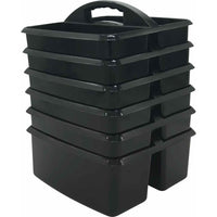 Teacher Created Resources - Caddy de rangement en plastique, noir, paquet de 6-Un fourre-tout pratique pour vos marqueurs, calculatrices, minuteries, objets de manipulation et bien d'autres petits objets que vous souhaitez garder à portée de main.