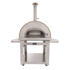 Kucht - Four à pizza extérieur au bois Venice - Jaune-Porte et extérieur en acier inoxydable