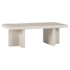 Hudson&Canal - Table basse rectangulaire Dimitra 44"L - Blanc aulne-Un design transitionnel moderne pour votre salon, votre bureau et plus encore