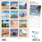 Plato - 2026 Au Bord De La Mer Calendrier mural Suspendu Mensuel - 30,5 cm l x 61 cm H - Anglais-Conception Durable - Le papier robuste et de haute qualité empêche le froissage et le débordement de l'encre, et la reliure durable assure la longévité tout au long de l'année