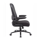 Nicer Interior - Chaise de travail à bras rabattable pour utilisation intensive-La base cinq étoiles en métal renforcé avec une capacité de poids accrue offre une stabilité et un soutien supplémentaires par rapport aux bases standard, garantissant des performances fiables pour les utilisateurs plus lourds.
