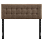 Modway - Emily Tissu tapis Tête de lit King Size, Moka-Tête de lit King Size