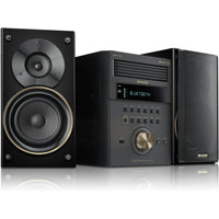 Sharp - XL-BH250(GL) Système d'enceintes de direction 5 disques Micro Shelf Édition limitée - Champagne Gold/Fibre de carbone-Lecteur 5 CD intégré  
