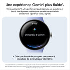 Google - Pixel Watch 3 - 45 mm - Wi-Fi - Boîtier noir mat - Bracelet sport noir volcanique-Nous avons inversé la recharge, littéralement, avec une nouvelle station de recharge latérale pour vous offrir 15 heures d’autonomie de la pile en 15 minutes ou moins. Rechargez votre montre en tout temps lors de votre routine quotidienne pour qu'elle soit prête à être enfilée
