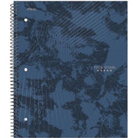 Five Star - Cahier À 1 Sujet Graphic - 80 Pages , 11 po H x 8.5 po l, Bleu-Le cahier à 1 sujet contient 80 feuilles lignées à réglure étroite qui résistent aux bavures d'encre