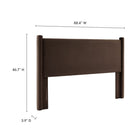 Modway - Rael Performance Velvet Tête de lit King, Marron chocolat-6