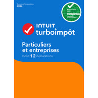 Intuit - TurboImpôt Particuliers et entreprises 2024 - 12 déclarations - Français - Windows [Téléchargement]-Conçu pour les déclarations de revenus des particuliers et des travailleurs autonomes
