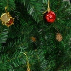 HOMCOM - Arbre de Noël 7 Pieds Support Métallique Saisonnier Fête Intérieur-Diverses sortes d'ornements de décoration pour ajouter du plaisir aux fêtes 