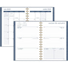 Mead - Agenda scolaire hebdomadaire/mensuel lignes de rêve 2025-2026 - 8 1/2 po H x 5 1/2 po l - bleu - bilingue-15 mois complets de planification hebdomadaire/mensuelle + 3 pages mensuelles