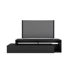 Nexera - Meuble audio-vidéo Tonik, 72 po, Noir-Le meuble audio-vidéo de 72 pouces Tonik est parfait pour votre grand écran de télévision et ajoutera un style épuré et moderne à votre salon