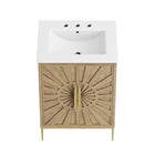 Modway - Awaken 24" Vanette de salle de bain - Chêne Blanc-8