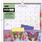 WSBL - 2026 Papillons Note Nook Calendrier mural Mensuel - 30,5 cm l x 30,5 cm H - Anglais-5