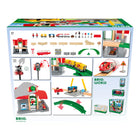 BRIO - Coffret de train de la gare centrale-Enrichissement sans effort par le jeu : cet ensemble de train en bois nourrit les compétences cognitives essentielles , des activités engageantes mettent au défi les capacités de résolution de problèmes, améliorant la coordination œil-main et le développement de la motricité fine dans des séances de jeu amusantes et immersives.
