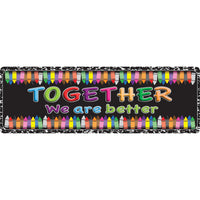 Ashley Productions - The Original Fun Mat - Mat Runner - 15 -5" x 47" - Ensemble - nous sommes meilleurs.-Mesures et design : Le tapis de course Together we are Better Mat mesure 15,5 po x 47 po.