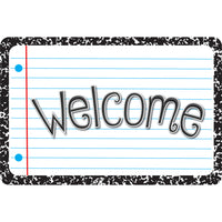 Ashley Productions - The Original Fun Mat - Tapis de Bienvenue - 15 -5" x 23 -5" - Composition Blanche de Bienvenue-Mesure et design : Le paillasson de bienvenue en composition blanche mesure 15,5 po x 23,5 po.