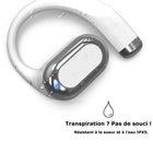 MyBat - Écouteurs Open-Ear XL MyBat Design Lab - Paw - Blanc -Résistance à la sueur / à l’eau - Conçu pour résister à la transpiration et aux éclaboussures