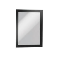Durable - Cadre Demi-Lettre Duraframe - 8,5" l x 5,5" H - Noir - Paquet de 2-Support de signe magnétique